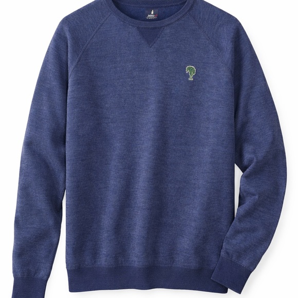 Johnnie-O Merino Wool Crewneck Sweater Blue Pullover Men’s XL - Picture 2 of 6